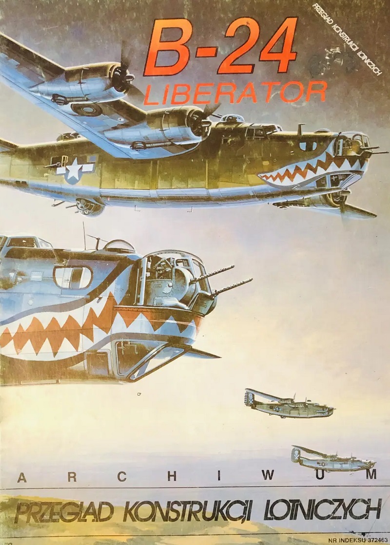 PKL-1992SP B-24 Liberator («Либерейтор»). PKL Архив. Серия Przegląd Konstrukcji Lotniczych Archiwum (на польском языке). Мягкий переплет, журнальный формат (А4), 30 страниц, фотографии, чертежи