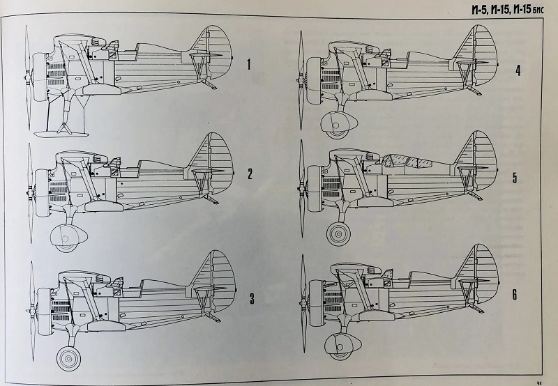 PLG-001 И-5, И-15, И-15бис. Истребители-бипланы Н. Н. Поликарпова (Серия Polygon. Выпуск 1) *** SALE !! *** РАСПРОДАЖА !!