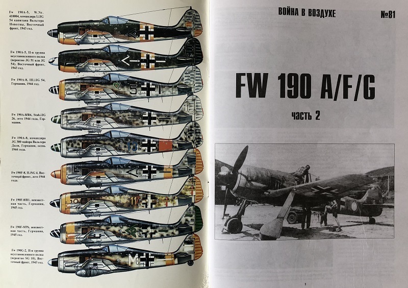 TRN-081 Focke-Wulf FW-190 A/F/G. Часть 2. Серия «Война в воздухе» №81