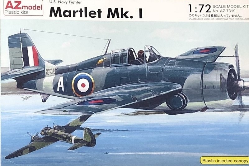 AZM-7319 AZ Model 1/72 Маrtlеt Mk.I (британский Grummаn F4F Wildсаt) сборная модель  *** SALE !! *** РАСПРОДАЖА !!