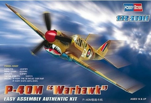 HBS-80251 Hobby Boss 1/72 Curtiss P-40M Warhawk американский истребитель Второй мировой войны   (сборная модель) *** SALE !! *** РАСПРОДАЖА !!