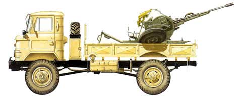 EST-35132 1/35 Армейский грузовик мод. 66 с зенитной установкой  ЗУ-23-2 *** SALE ! *** РАСПРОДАЖА !