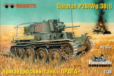 MAQ-3541 1/35 Немецкий командирский танк PzBfWg 38 'Прага'
