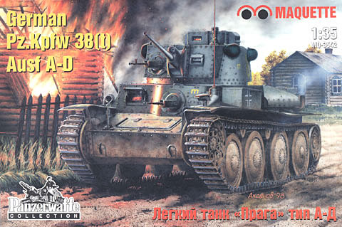MAQ-3542 1/35 Немецкий (чешский) легкий танк PzKpfw 38 (t) Ausf. A-D