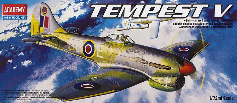 ACD-1669 Academy 1/72 Hawker Tempest Mk.V (`Темпест`) * британский истребитель Второй мировой войны *** SALE !! *** РАСПРОДАЖА !!