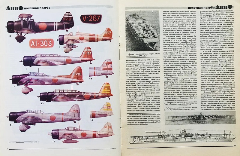 AVO-199504 АвиО'4 (Авиационное Обозрение) Авиационно-исторический журнал. Выпуск 4 (1995 г.) Чертежи на вкладке: С-2, Су-7, Су-7Б, Су-7БМК, Су-7У, Су-7БКЛ в масштабе 1/72