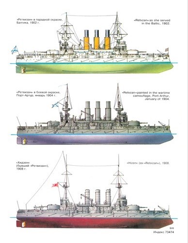 MKL-199904 Морская коллекция 1999 №4 (№28) Броненосец `Ретвизан` (Автор - С.А. Балакин)